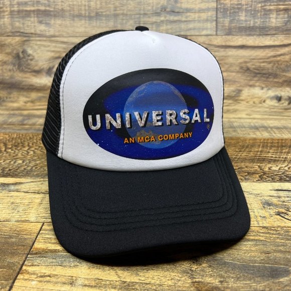 Unbranded Other - Universal Pictures Mens Trucker Hat Black Snapback Movie Production Company Cap